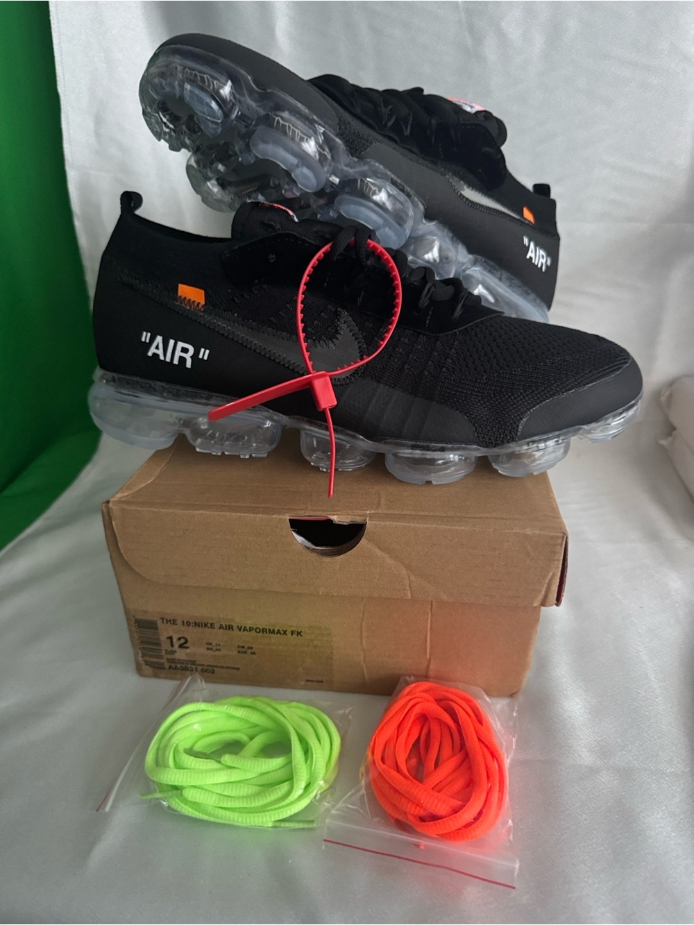 New! Off-White x Nike Air VaporMax "Part 2" Black l, Virgil Abloh's "The Ten"